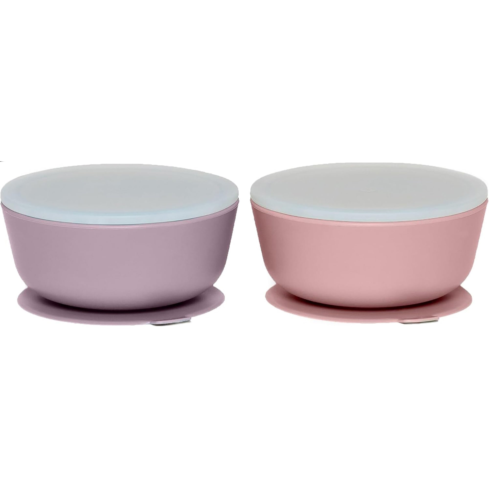 Silicone Suction Bowls with Lids – 12 oz (Set of 2)