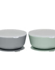 Silicone Suction Bowls with Lids – 12 oz (Set of 2)