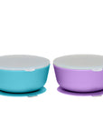 Silicone Suction Bowls with Lids – 12 oz (Set of 2)