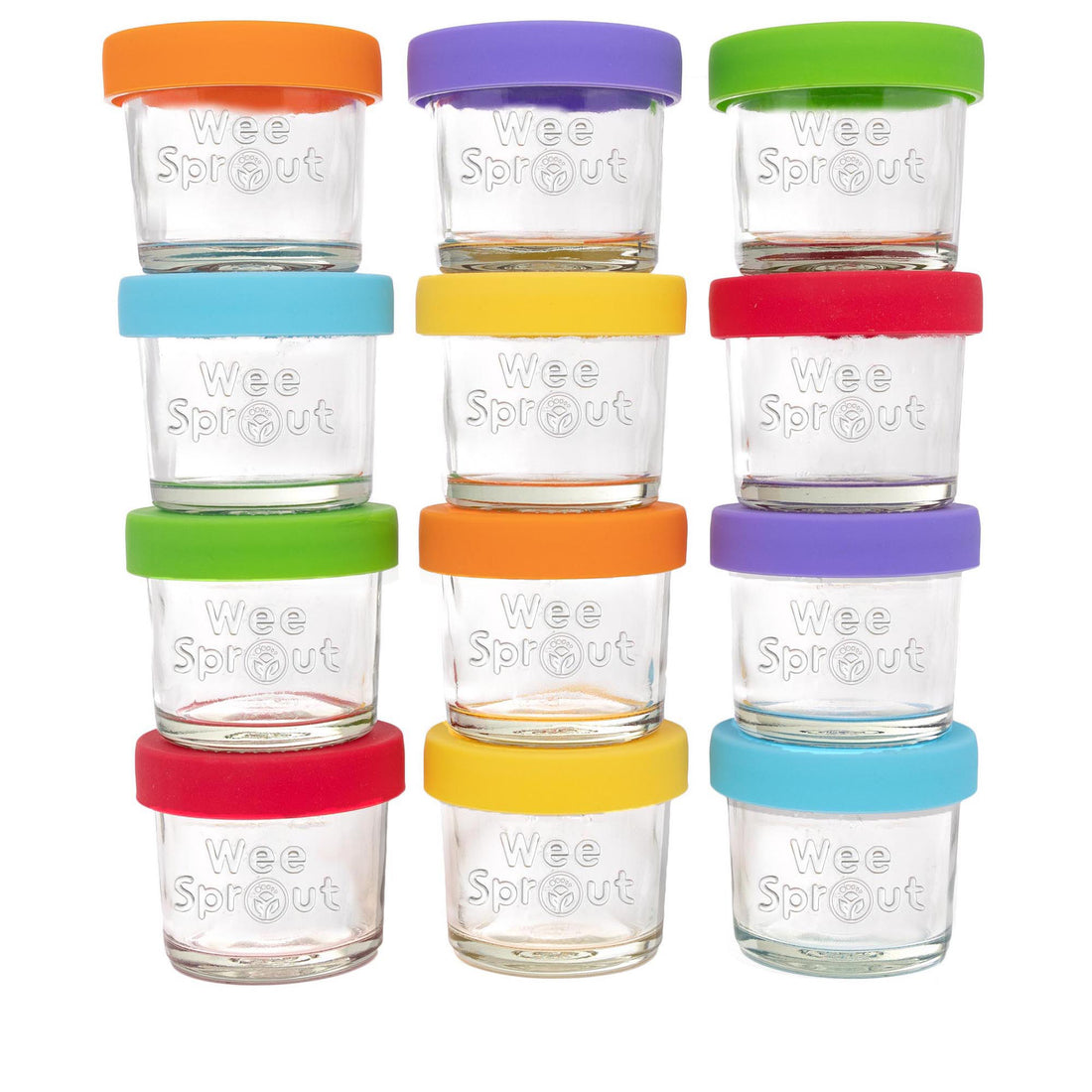 Mini Glass Baby Food Storage Jars Store Box Feeding Bottle Feeder