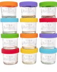 Glass Baby Food Storage Jars – 4 oz (Set of 12)