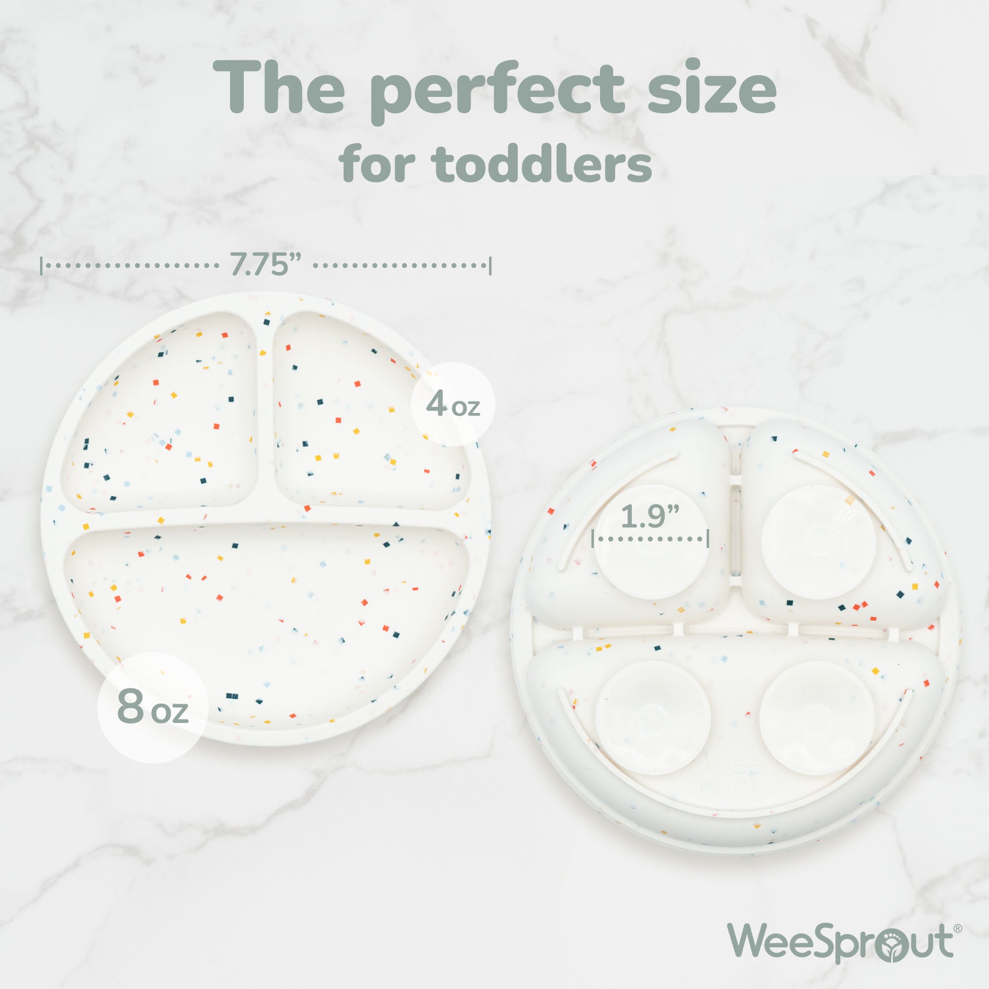 Silicone Suction Plates – Set of 3 (Lid Option Available)