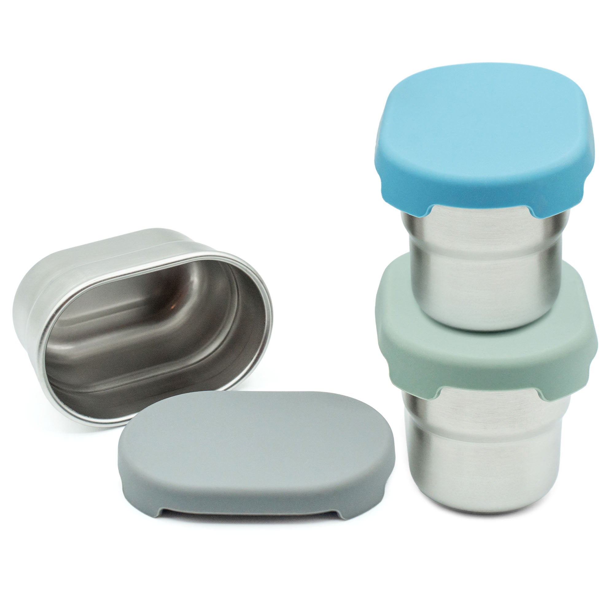 Stainless Steel Dip Containers – Set of 3 (2.7 oz)