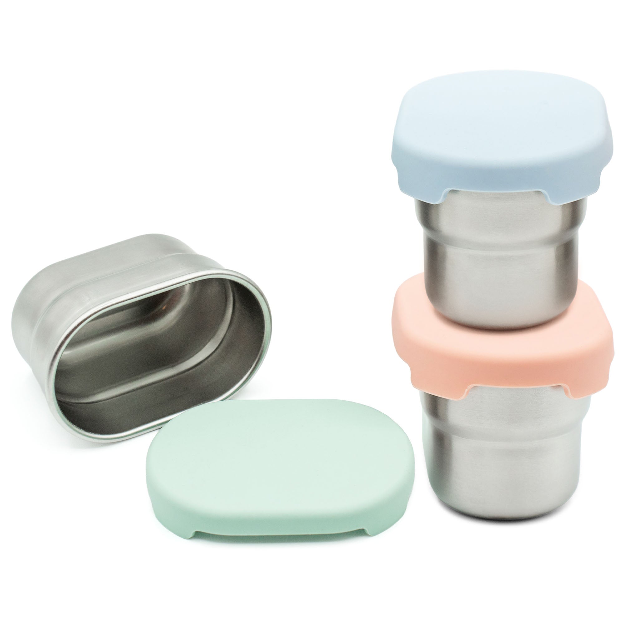 Stainless Steel Dip Containers – Set of 3 (2.7 oz)