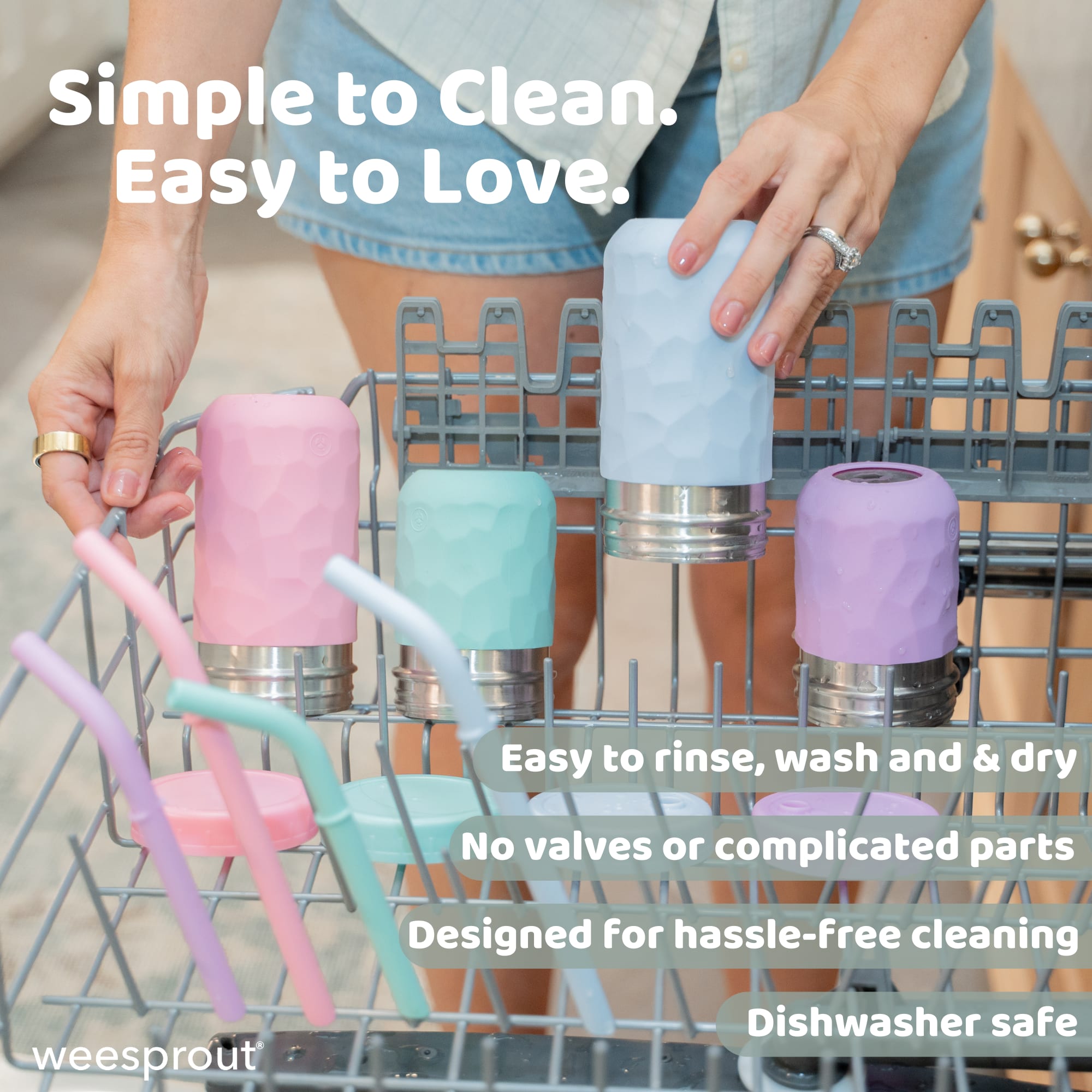 3-in-1 Stainless Steel Cups for Kids – 8 oz or 12 oz (Set of 4)