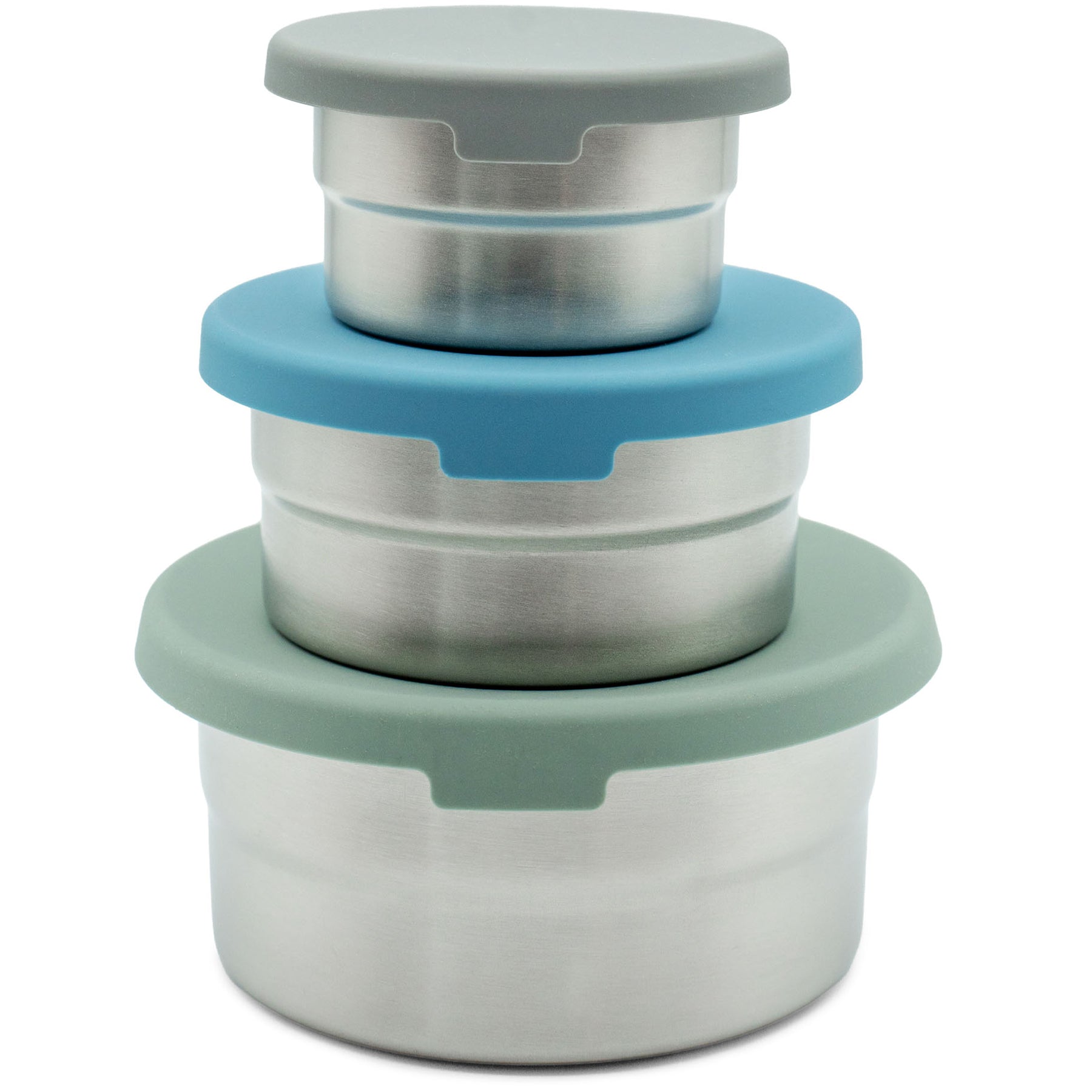 Stainless Steel Food Storage Containers – Set of 3 (3 oz, 6.10 oz, 12.85 oz)