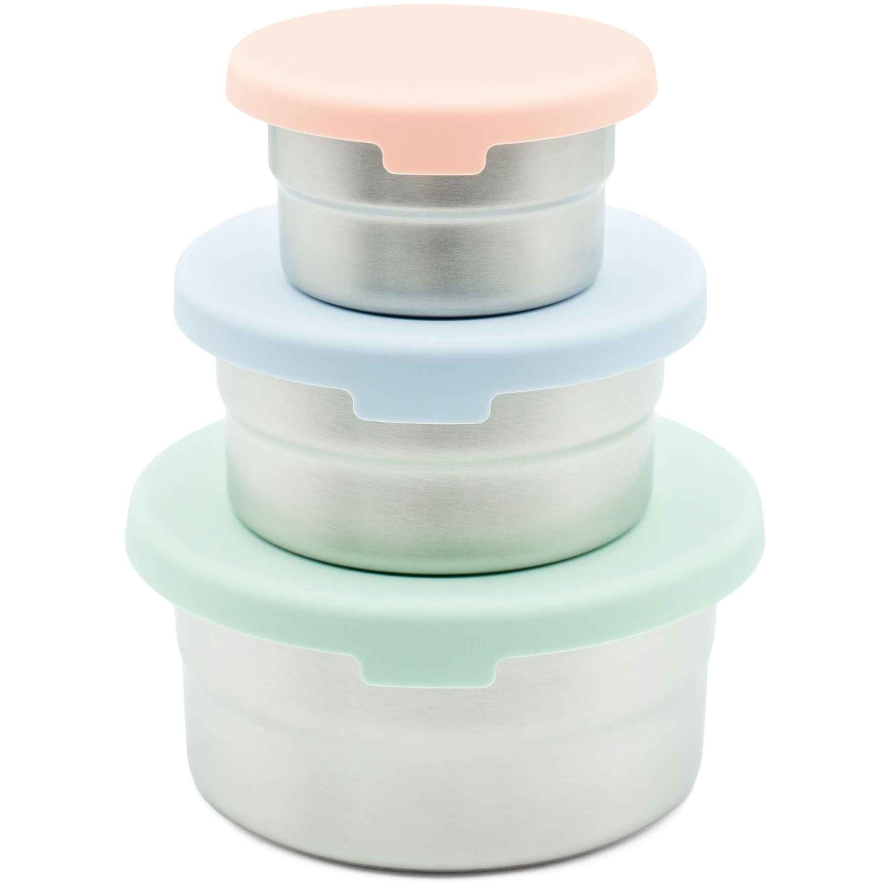 Stainless Steel Food Storage Containers – Set of 3 (3 oz, 6.10 oz, 12.85 oz)