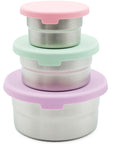 Stainless Steel Food Storage Containers – Set of 3 (3 oz, 6.10 oz, 12.85 oz)
