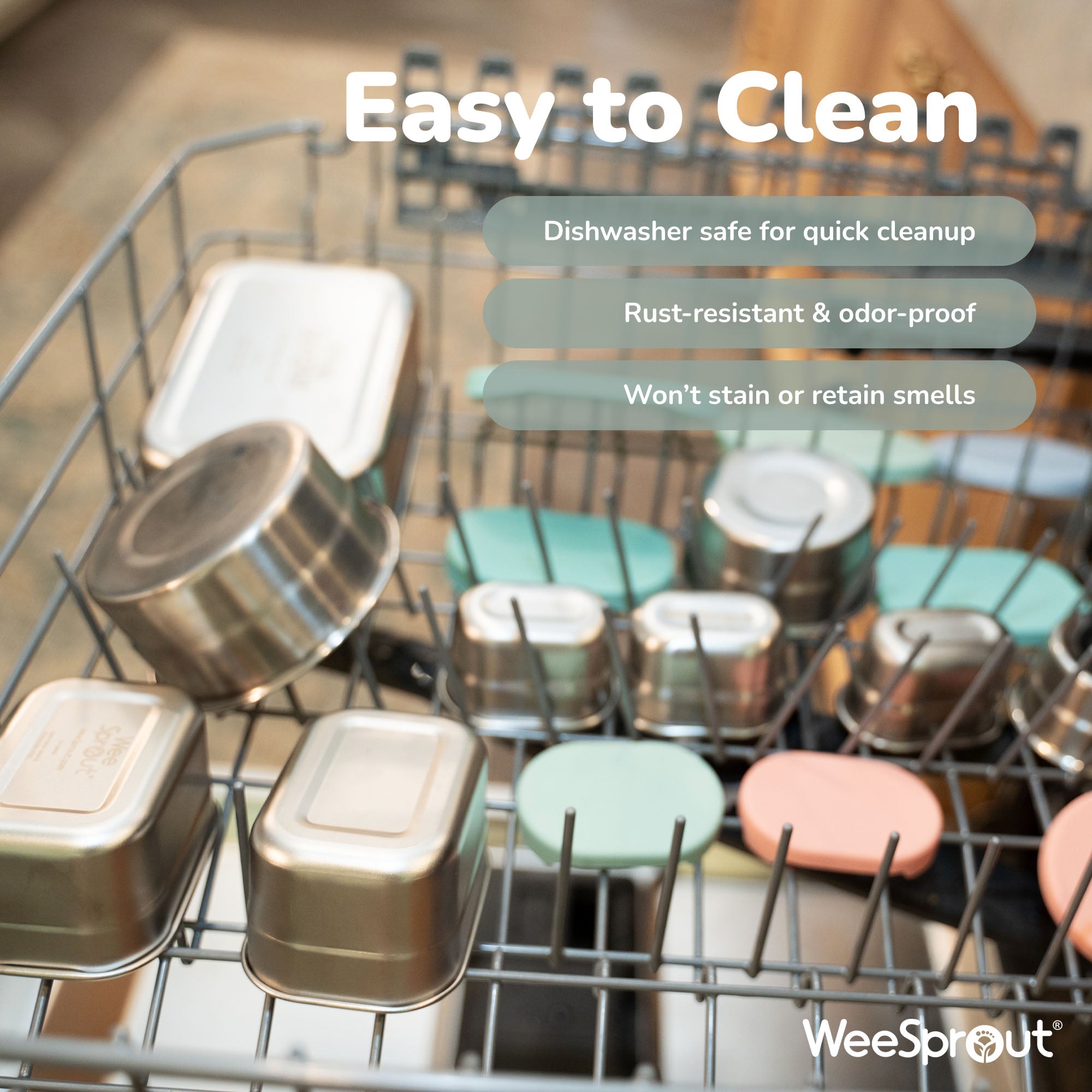 Stainless Steel Food Storage Containers – Set of 3 (3 oz, 6.10 oz, 12.85 oz)