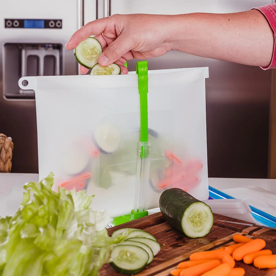 Zero-Waste Reusable Silicone Food Bags (4 pcs./set) – EcoInnova