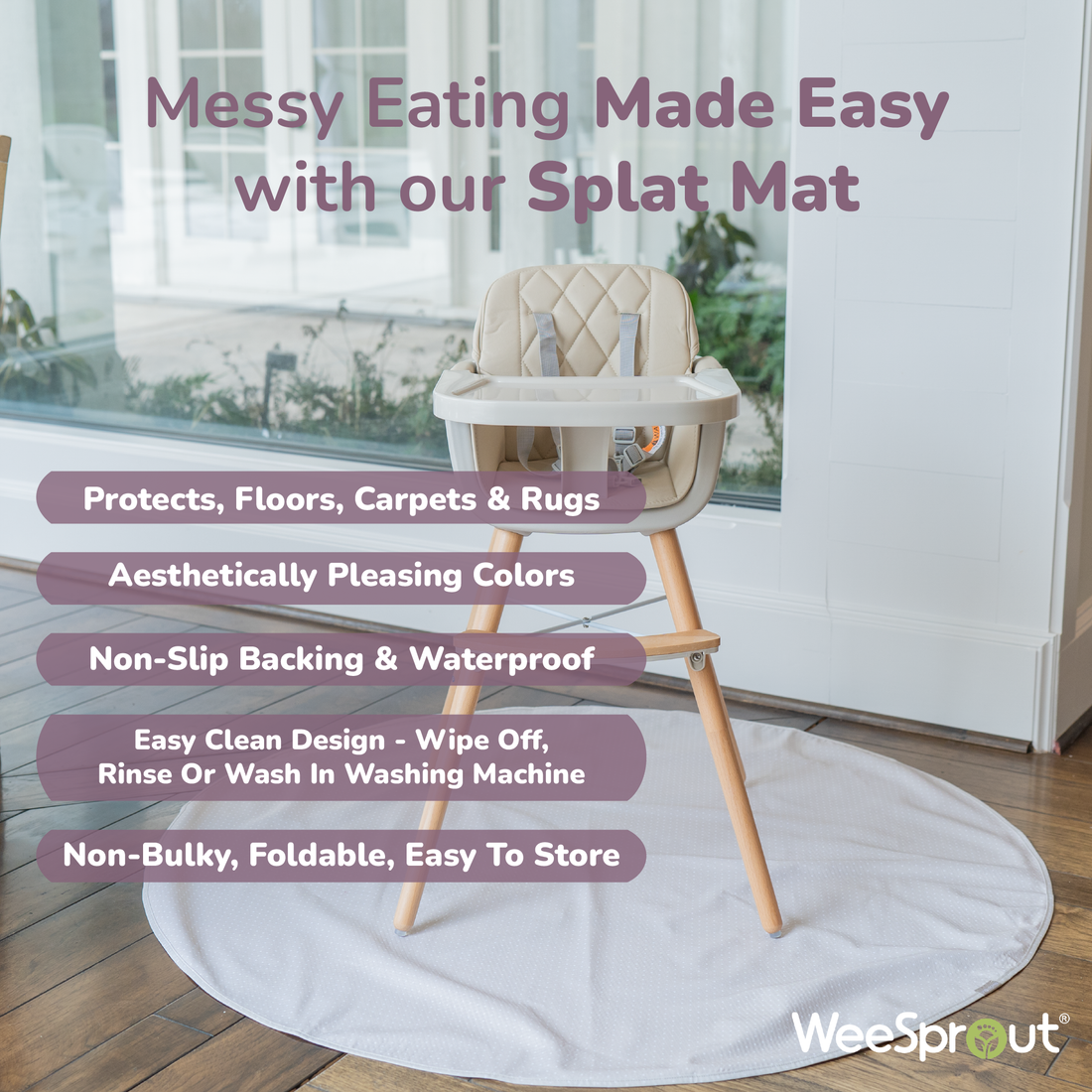 High Chair Splat Mat