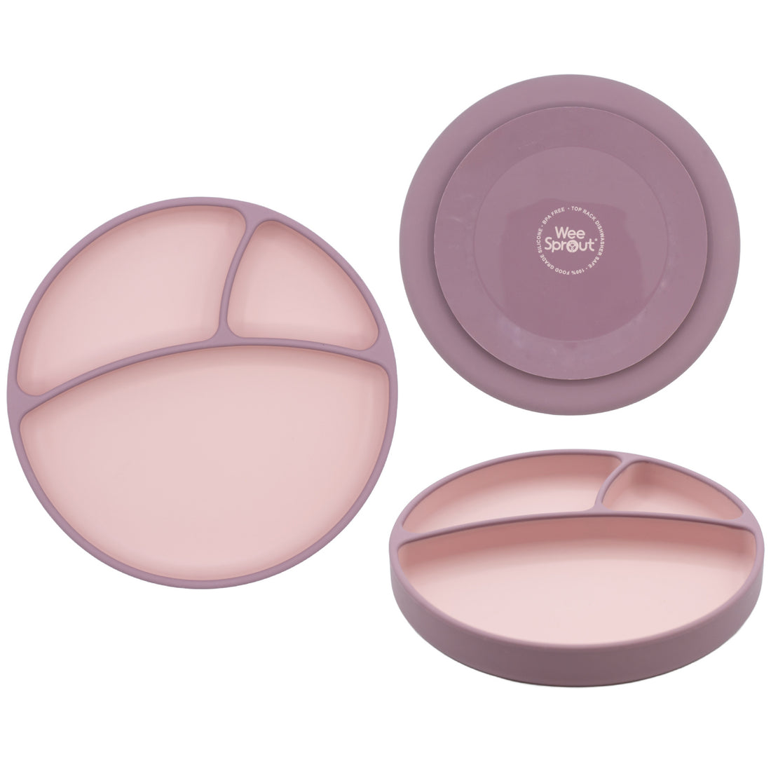Two-Tone Baby Plate with Suction Cup