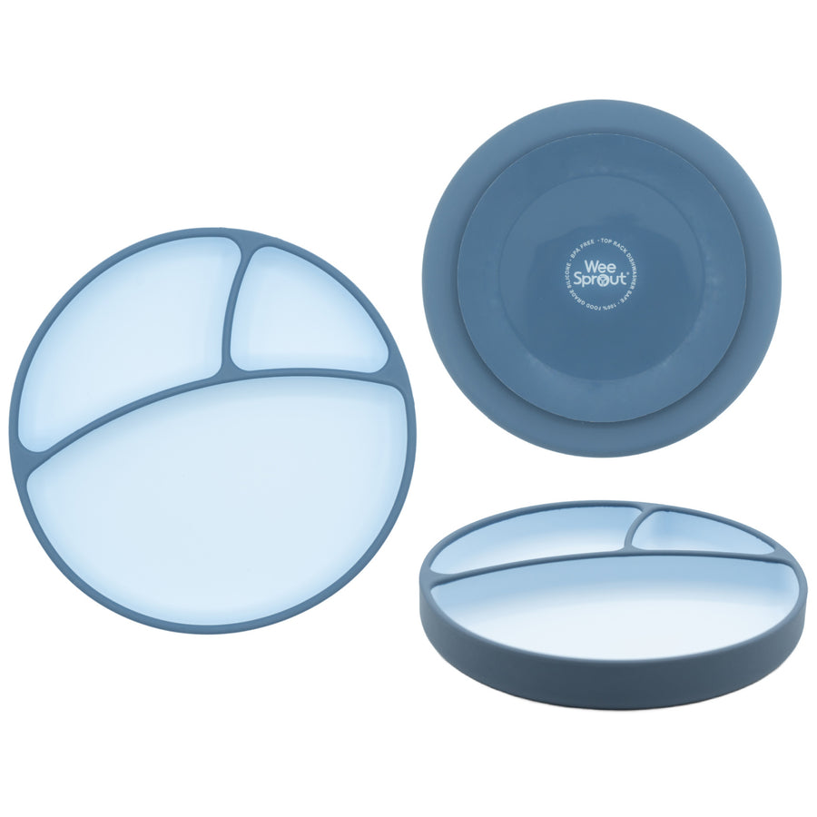 Two-Tone Baby Plate with Suction Cup