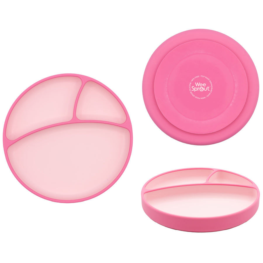 Two-Tone Baby Plate with Suction Cup