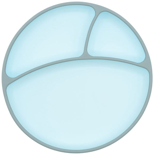 Silicone Suction Plate – Divided, Single Plate (No Lid)