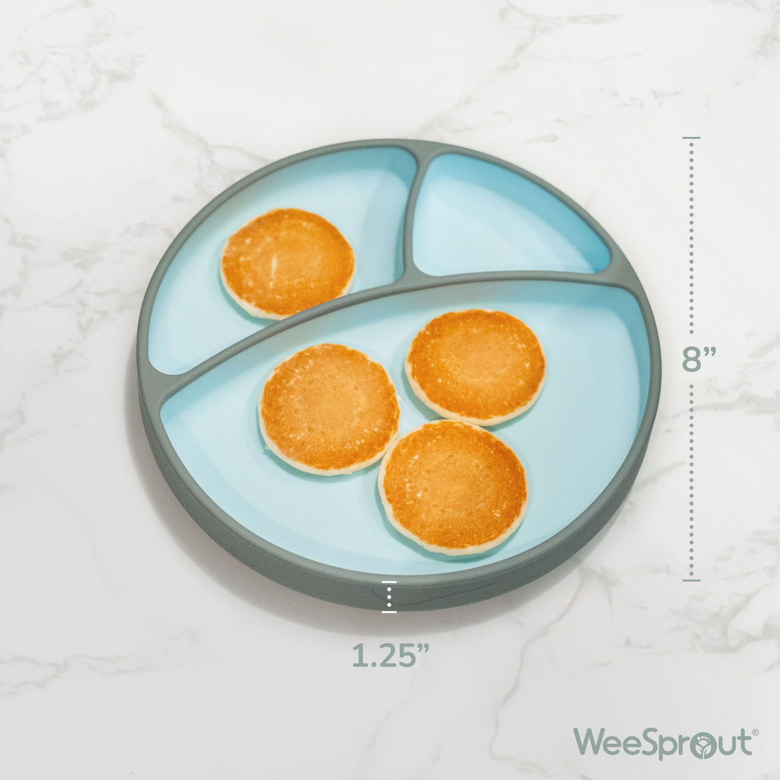 Two-Tone Baby Plate with Suction Cup