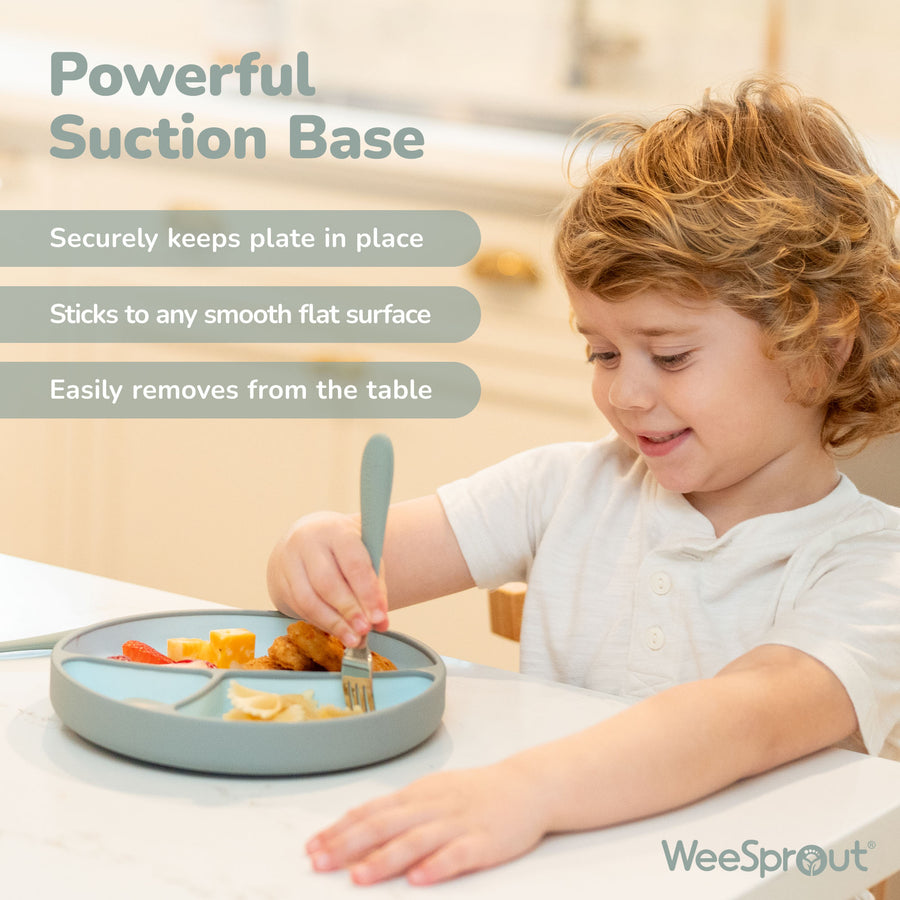 Two-Tone Baby Plate with Suction Cup