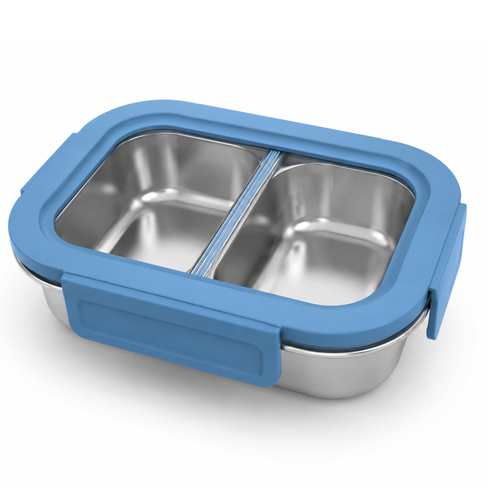 Stainless Steel Bento Box with Leak-Resistant Lid with 14 oz &amp; 18 oz Sections