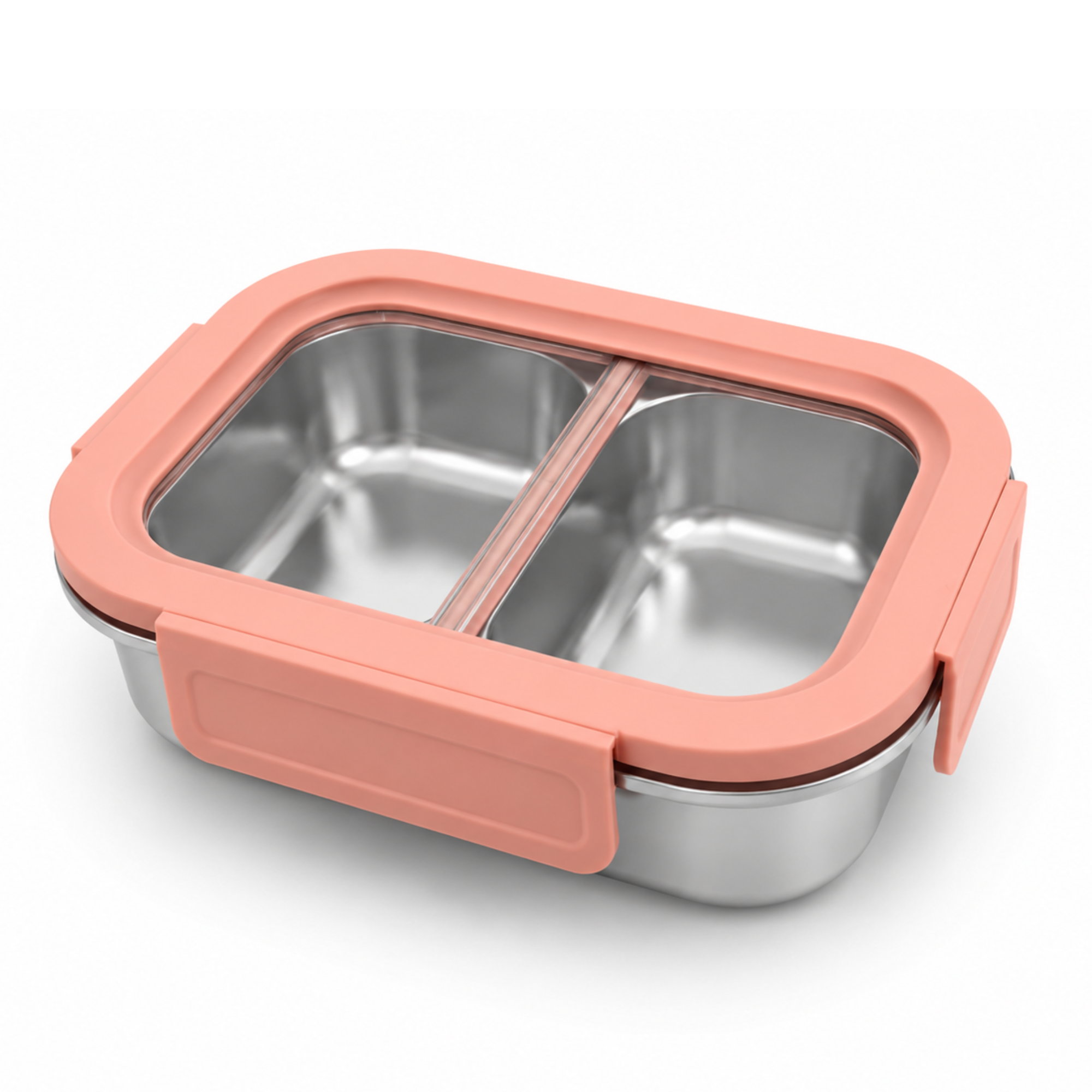 Stainless Steel Bento Box with Leak-Resistant Lid with 14 oz &amp; 18 oz Sections