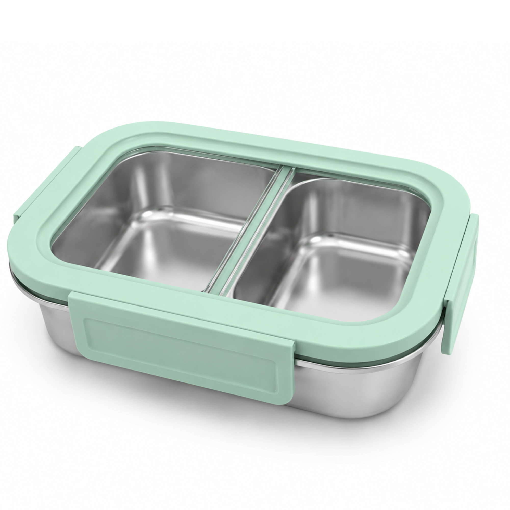 Stainless Steel Bento Box with Leak-Resistant Lid with 14 oz &amp; 18 oz Sections