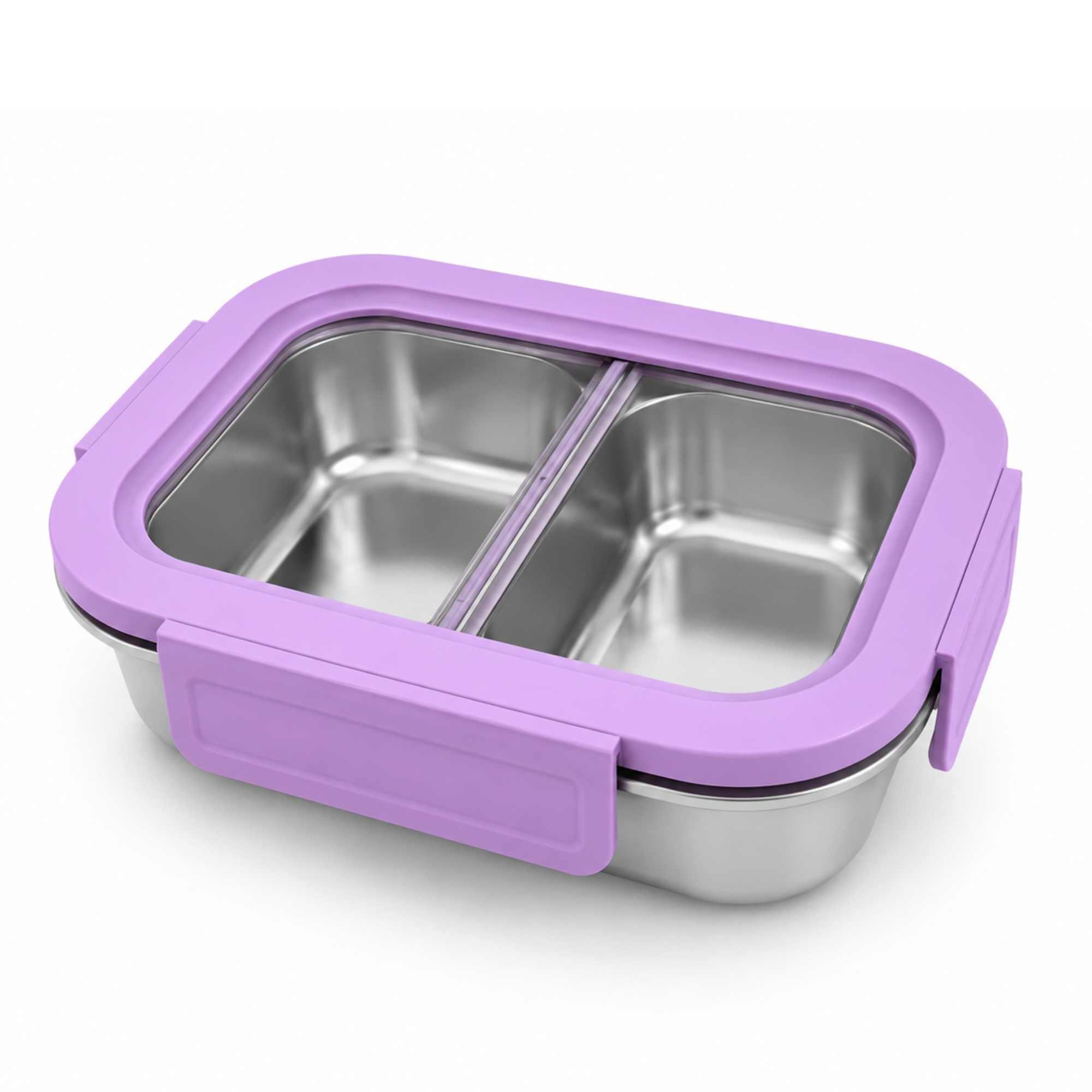 Stainless Steel Bento Box with Leak-Resistant Lid with 14 oz &amp; 18 oz Sections