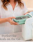 Stainless Steel Bento Box with Leak-Resistant Lid with 14 oz & 18 oz Sections