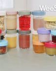 Glass Baby Food Storage Jars – 4 oz & 8 oz Mixed Set (12-Pack)