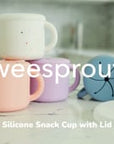 Silicone Snack Cups – Set of 2 with Lids