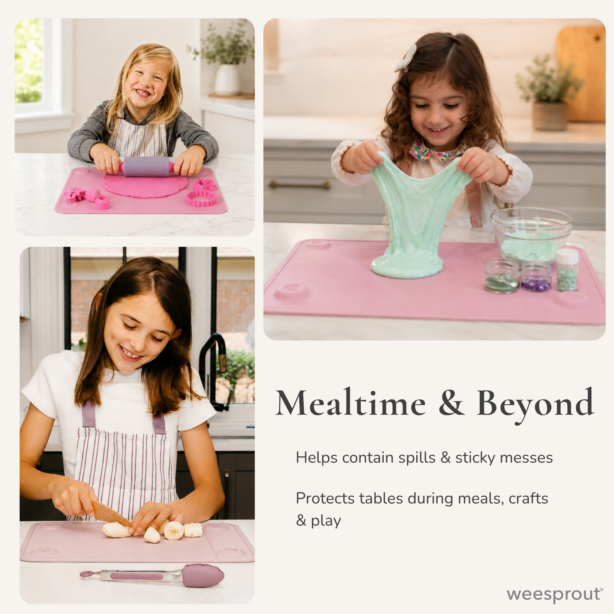 Silicone Suction Placemats – Set of 2 (Small or Large)