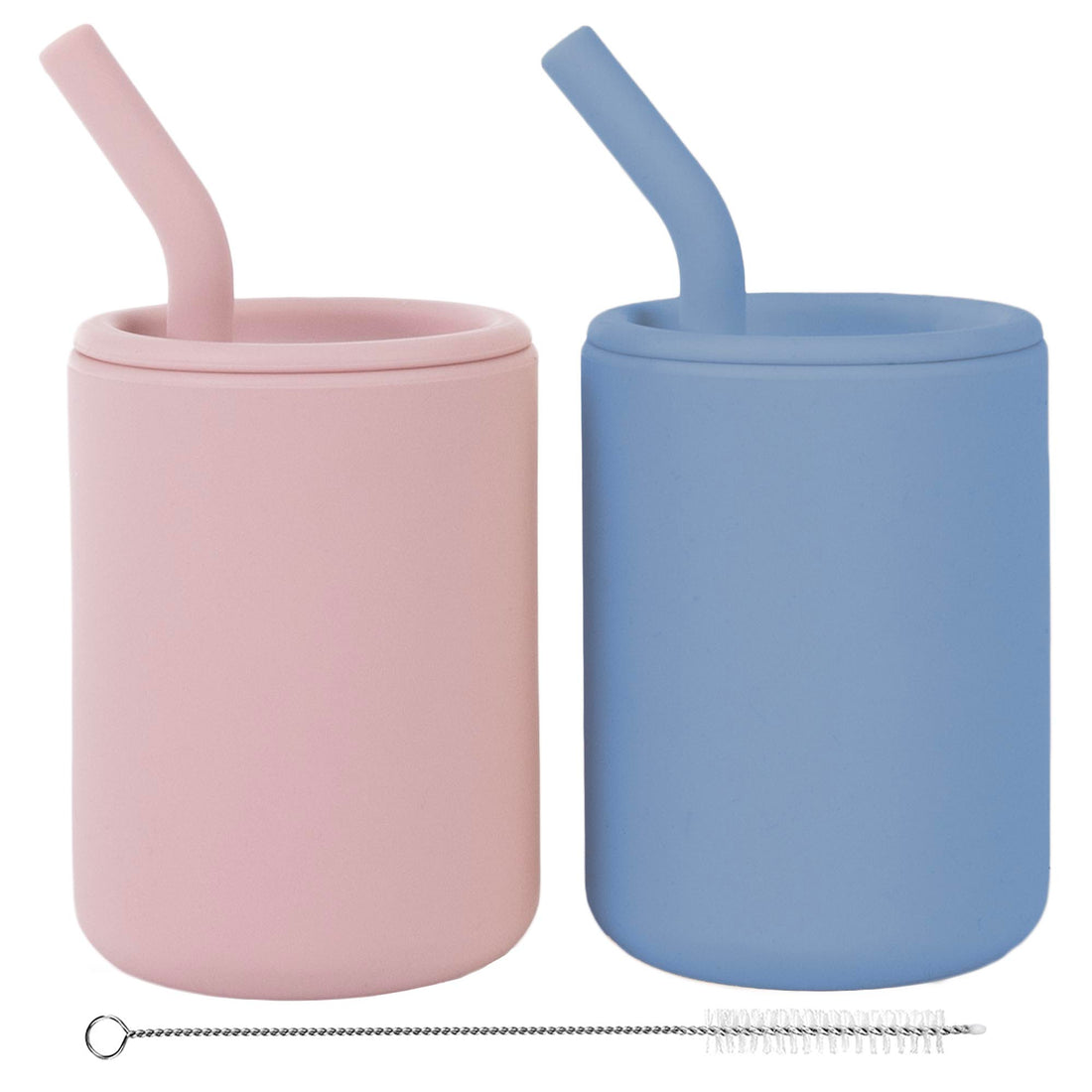 Silicone Baby Cups With Straws