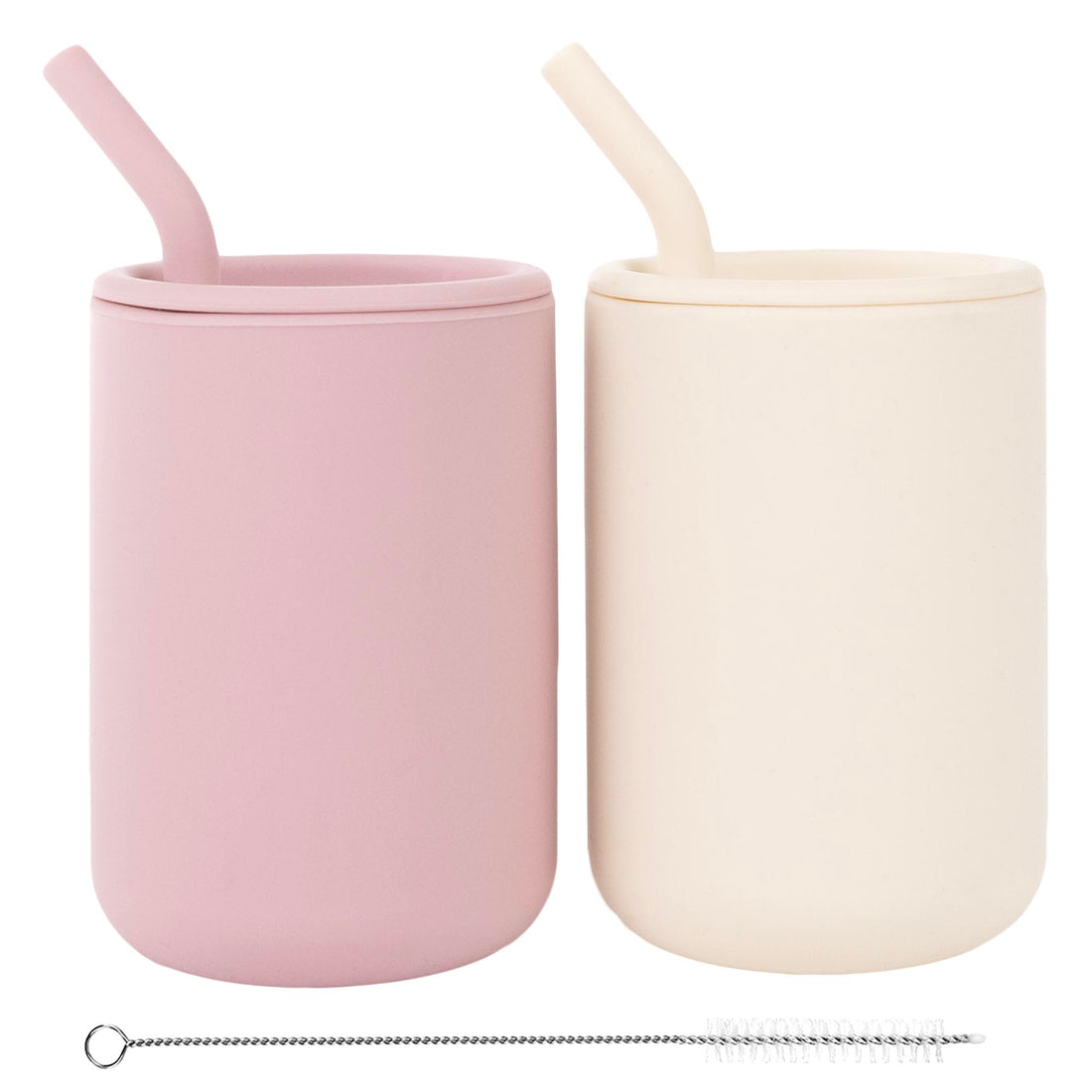 Silicone Baby Cups With Straws