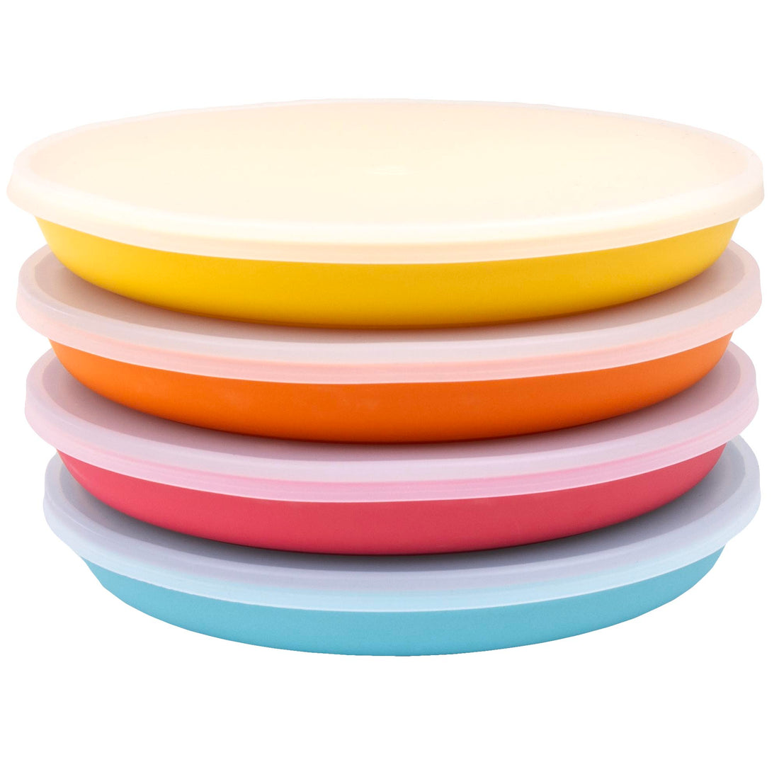 Bamboo Kids Plates With Lids