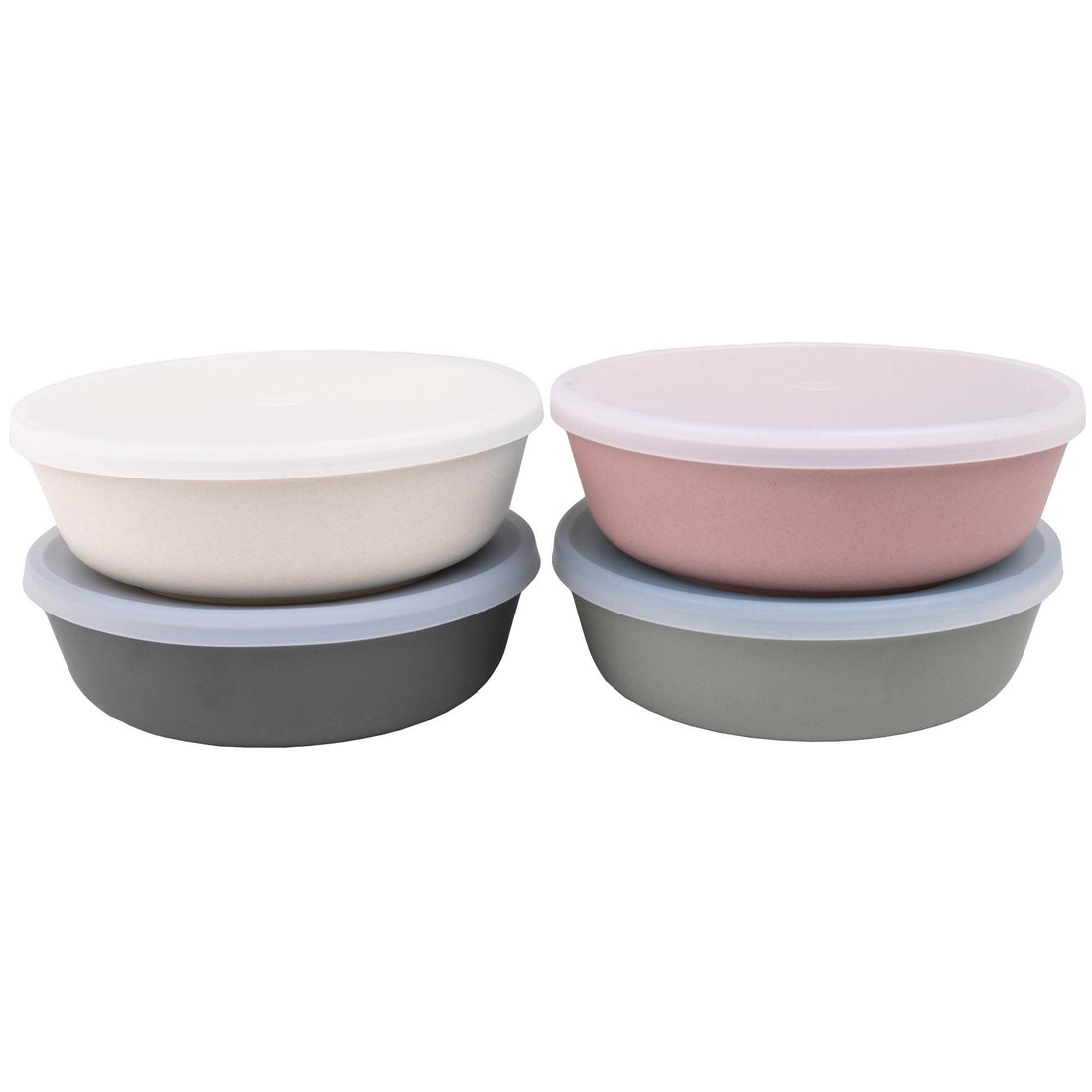 Bamboo Baby Feeding Bowls With Silicone Lids