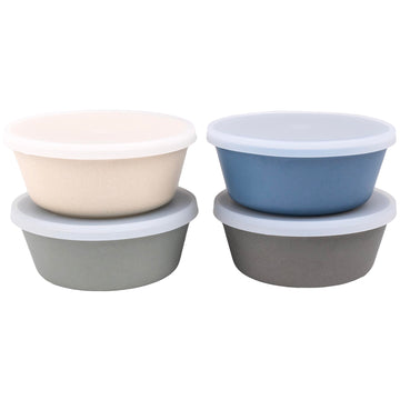 Bamboo Bowls With Silicone Lids