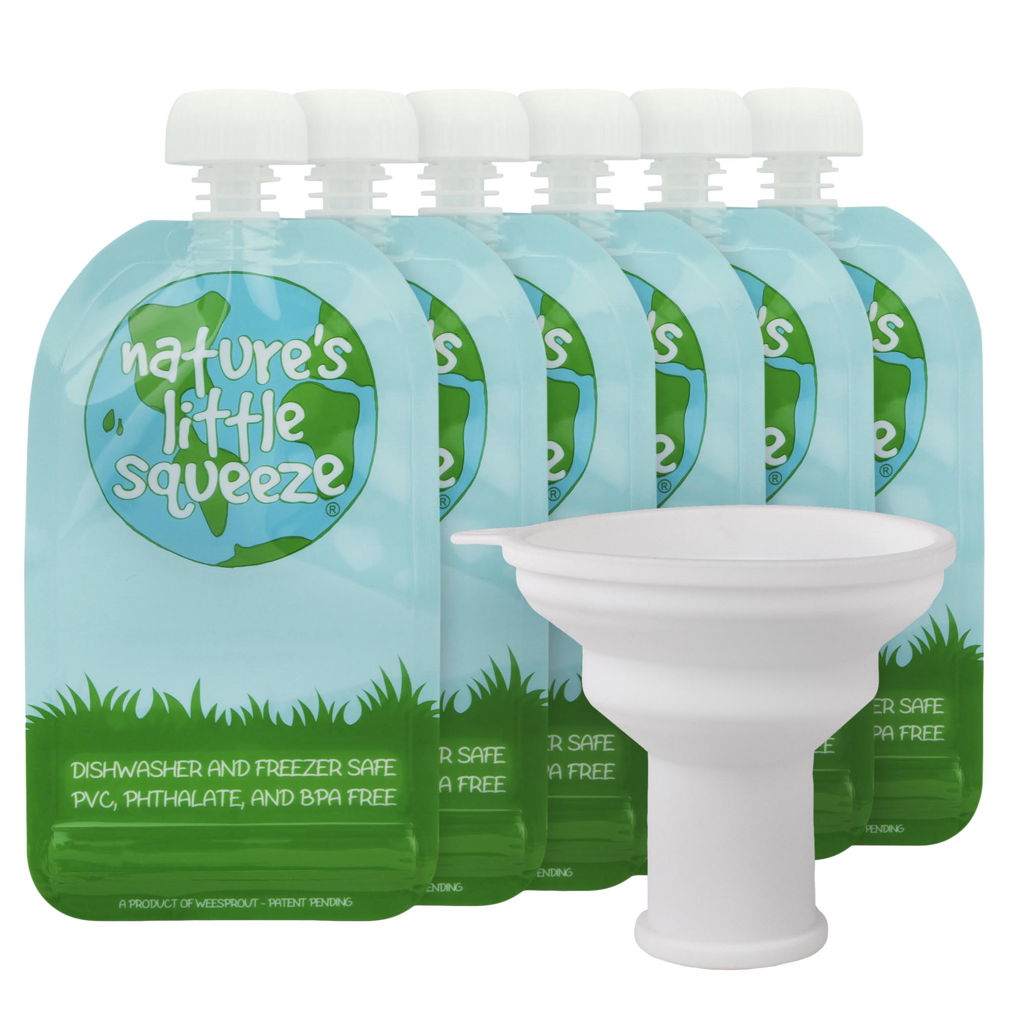 Reusable Food Pouches – Available in 3.4 oz, 5 oz, 7 oz, and Variety Packs