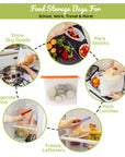 Reusable Silicone Storage Bags – Multi-Pack