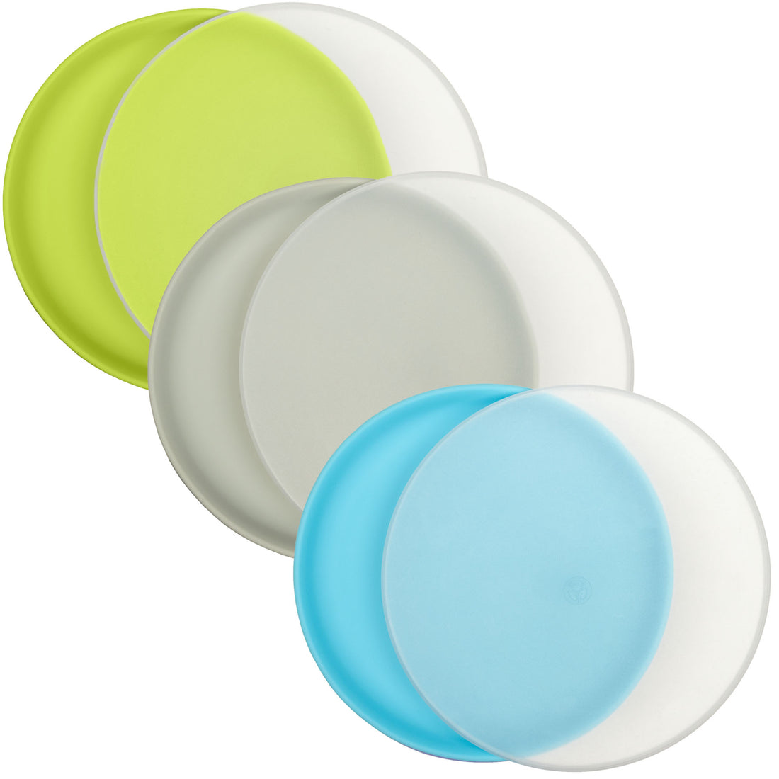 Kids or Toddler Undivided Silicone Plates with Lids