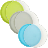 Kids Undivided Silicone Plates with Lids