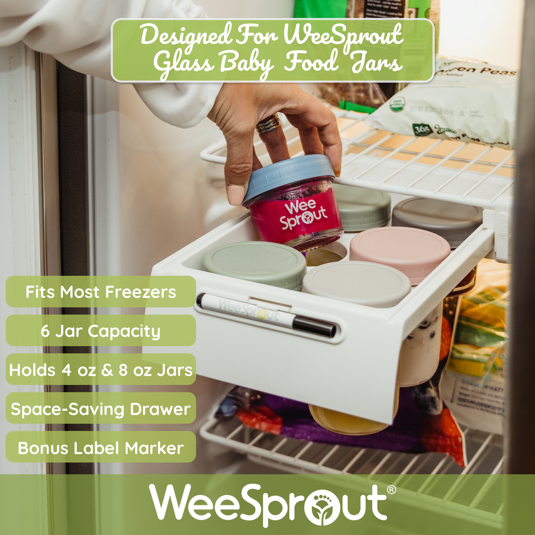 Freezer Tray For Glass Baby Food Jars