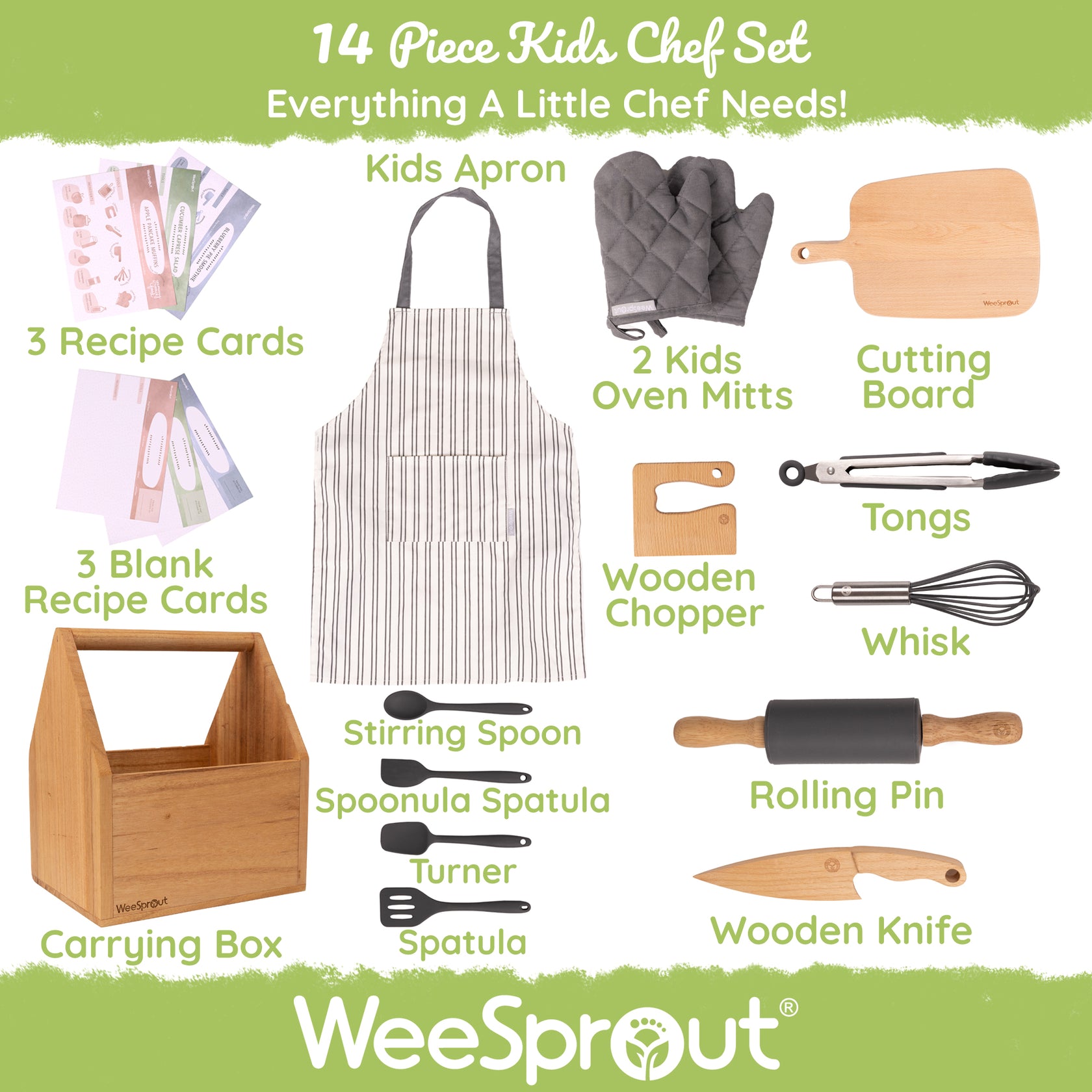 The Little Chef Kit (Cooking and Baking) WeeSprout