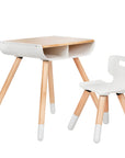 Kids Desk and Chair on white backround 