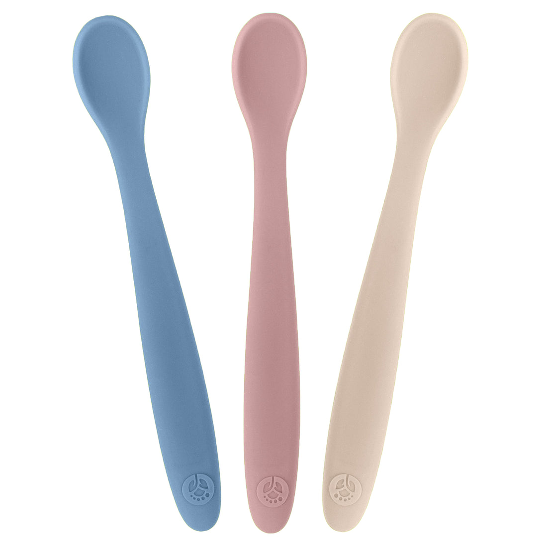 Lovely Bamboo & Silicone Baby Spoons for Learning Self-Feeding