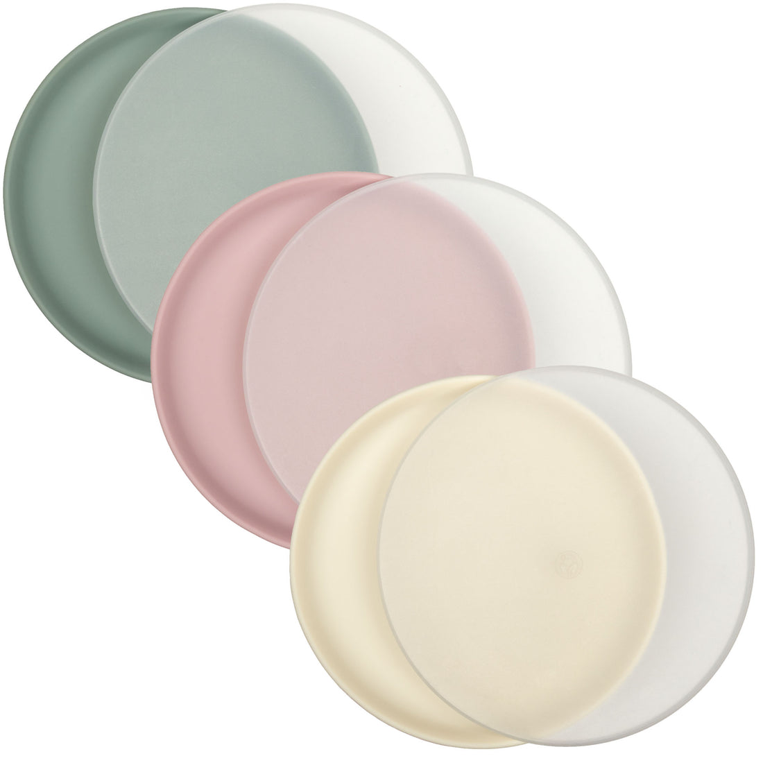 Kids or Toddler Undivided Silicone Plates with Lids