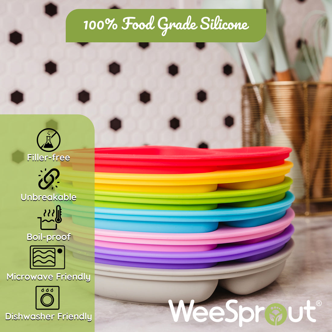 2-in-1 Stainless Steel Cups | WeeSprout Bright Green Purple Blue Gray / 12 oz by WeeSprout