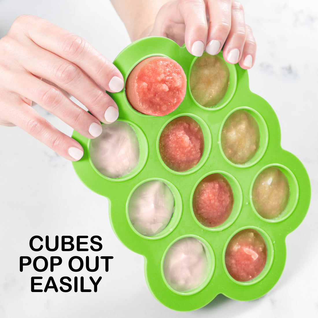 green sprouts Silicone fresh baby food freezer tray - Green