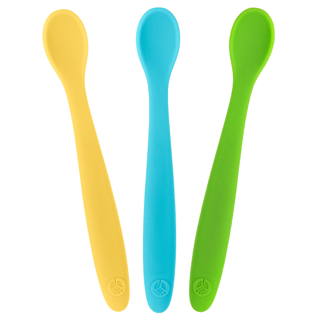 Silicone Baby Spoons - Blue & Green