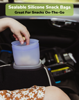 Reusable Silicone Snack Bags – Set of 4 (Kid-Sized)